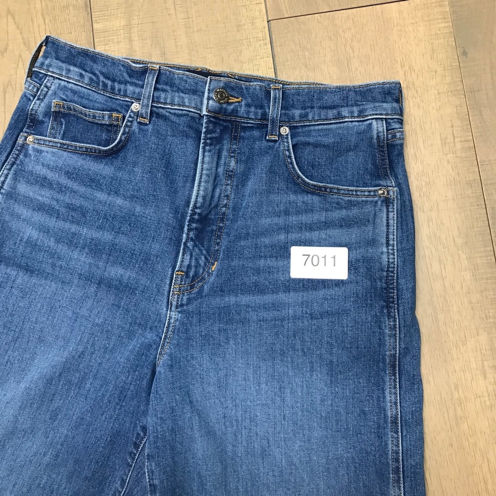 Veronica Beard Taylor Wide Leg Crop Jeans Womens 30 High Rise Serendipity Blue - Picture 14 of 14